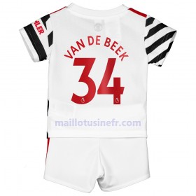 Maillot de Foot Manchester United Donny Van De Beek 34 Troisième 2020-21 - Enfant